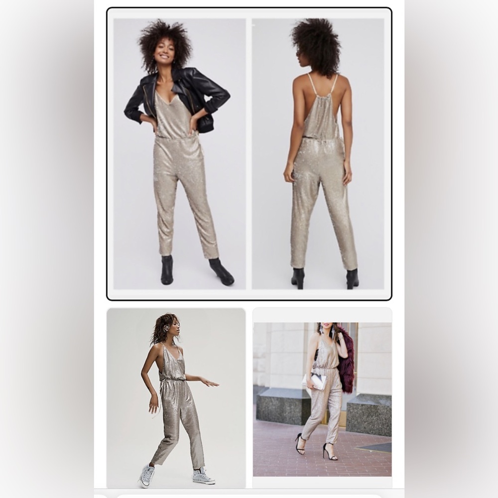 Free People SequinJumpsuit